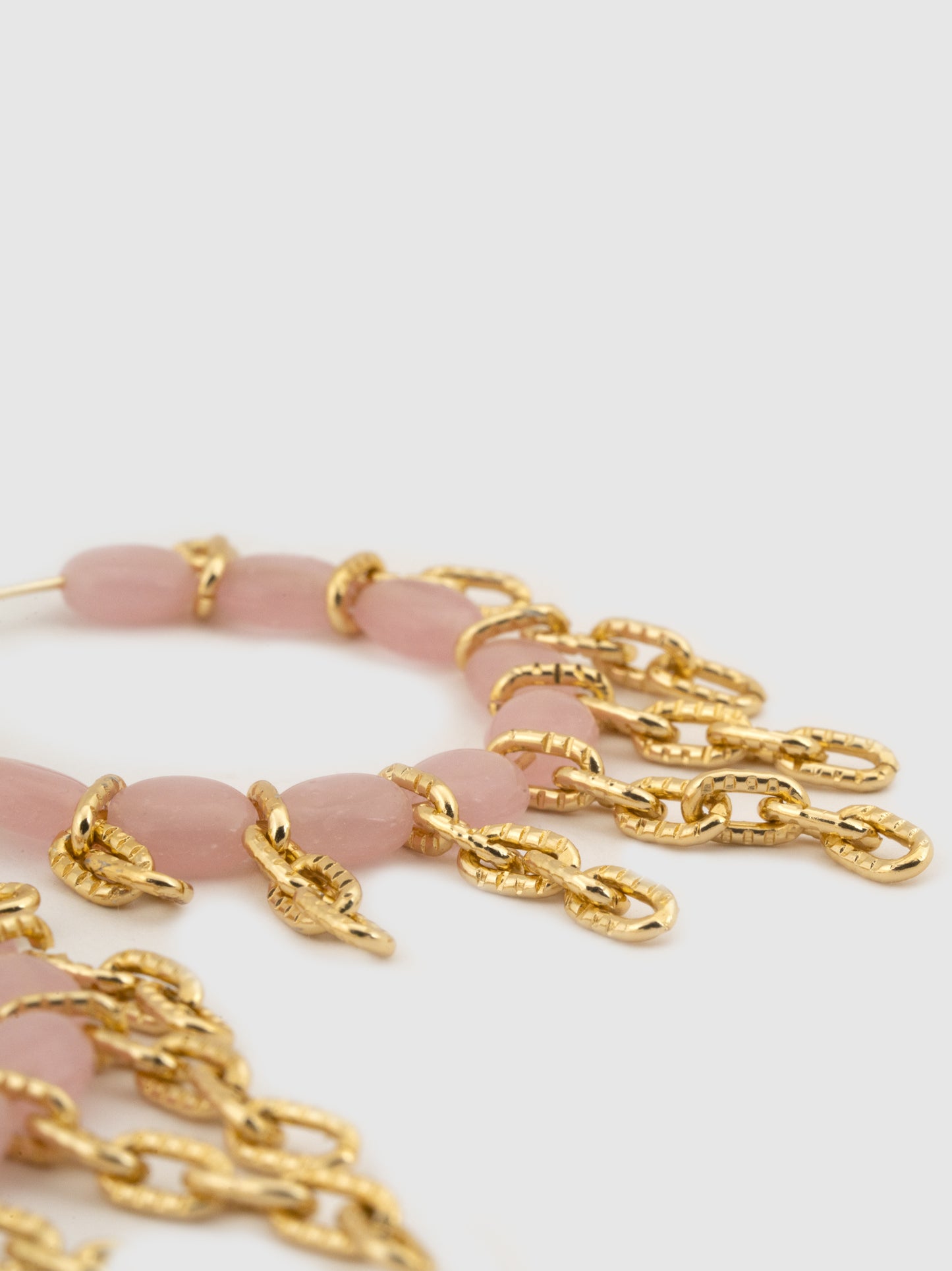 Blushing Hoops Earrings