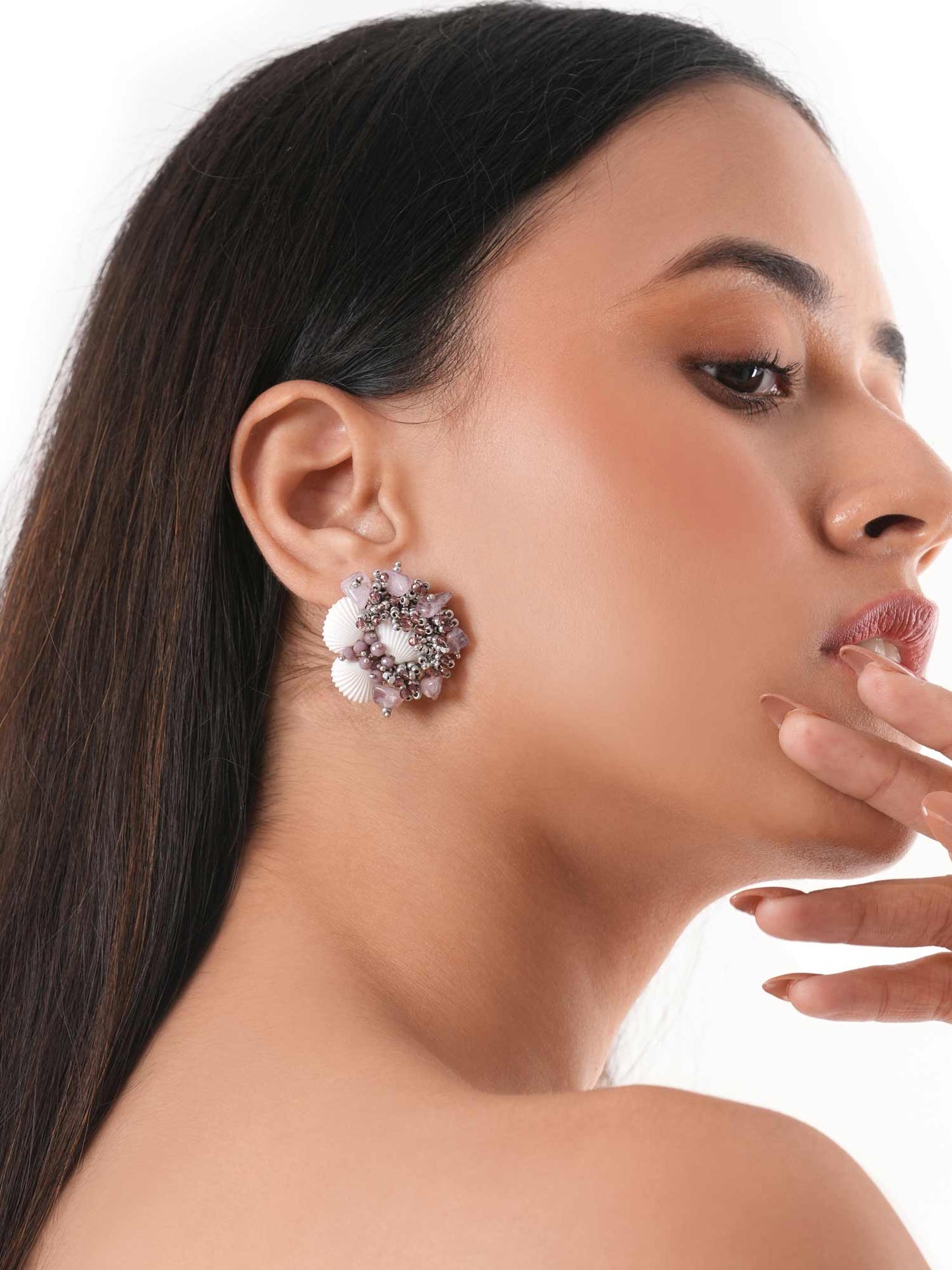 Taiga Lavender Studs