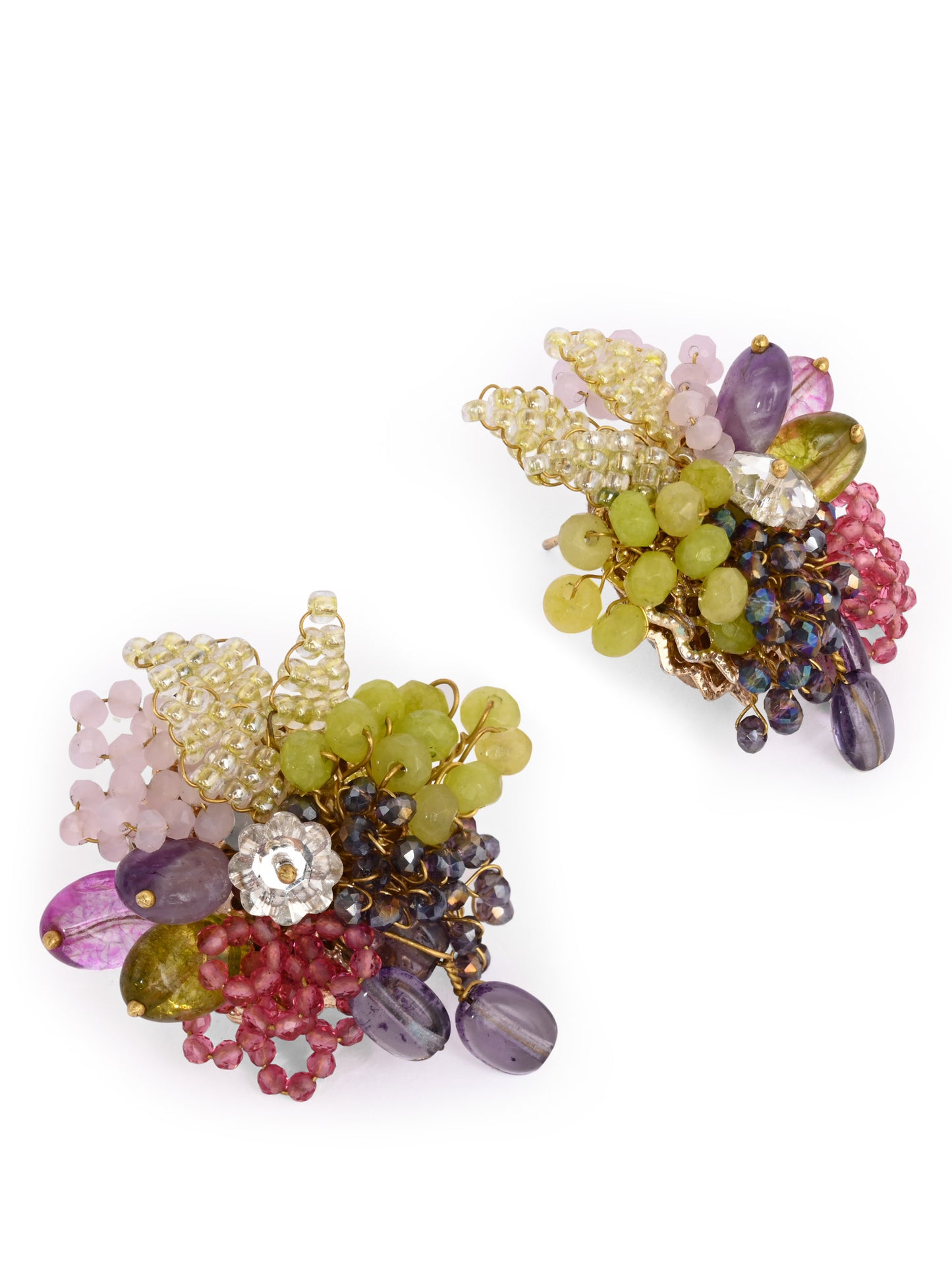 Colourful Stone Studs Indian Wedding Jewelry