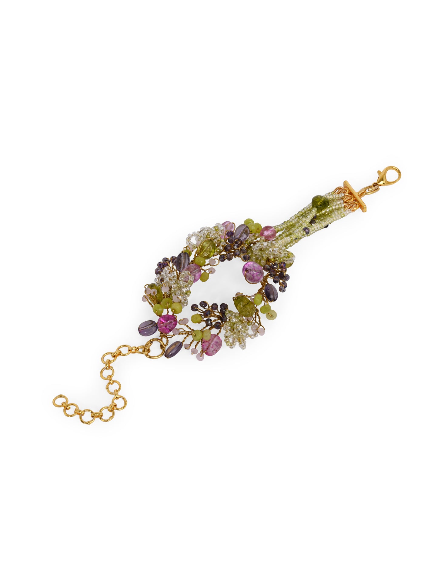 Green Mehendi Stone Beaded Bracelets