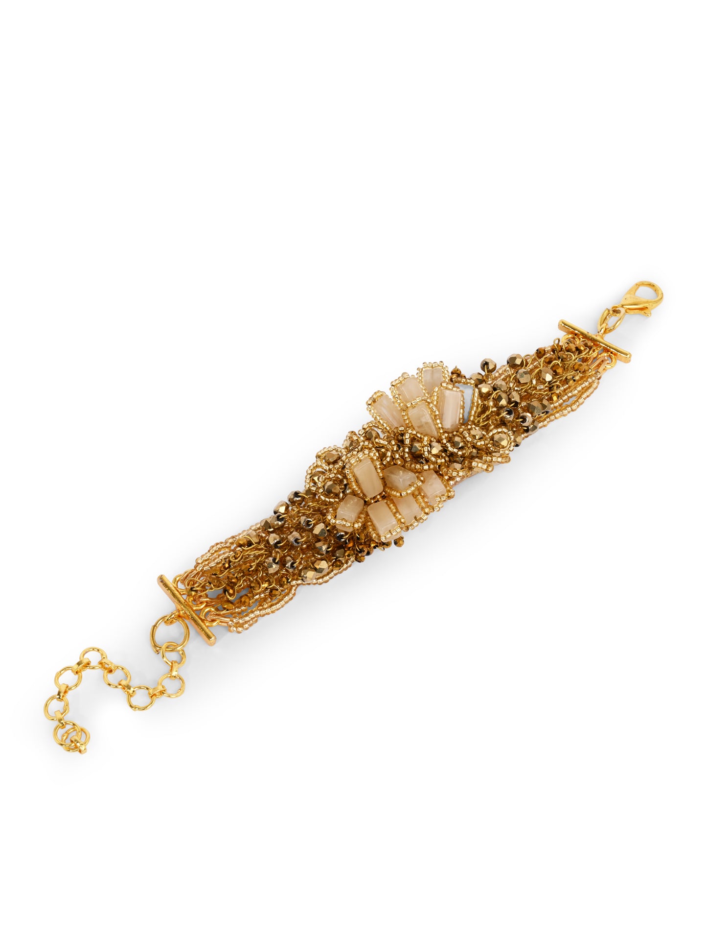 Wedding Gold Plated Golden Ethnic Adustable Bracelet
