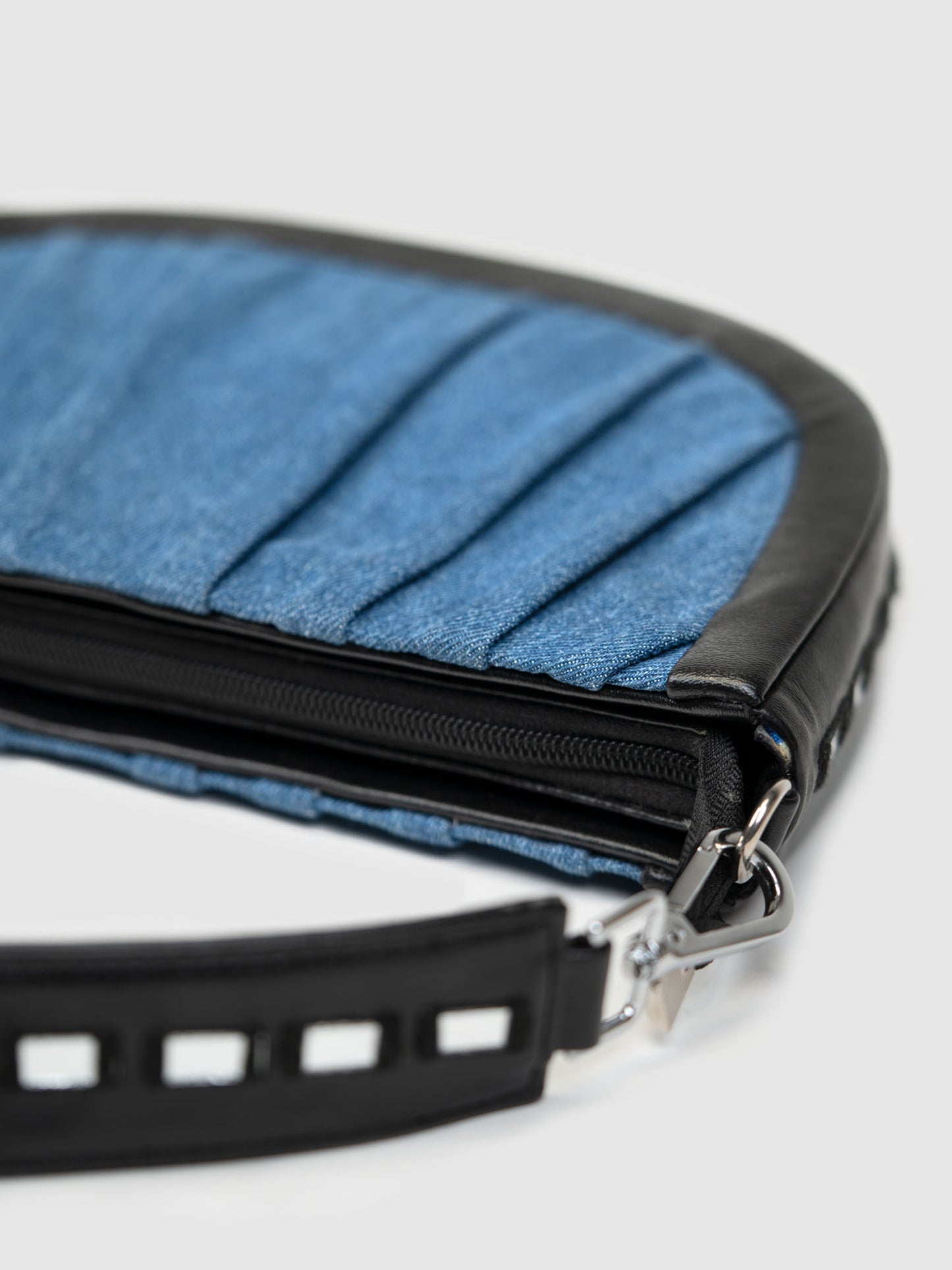 Denim Swagger Shoulder Bag - Blue
