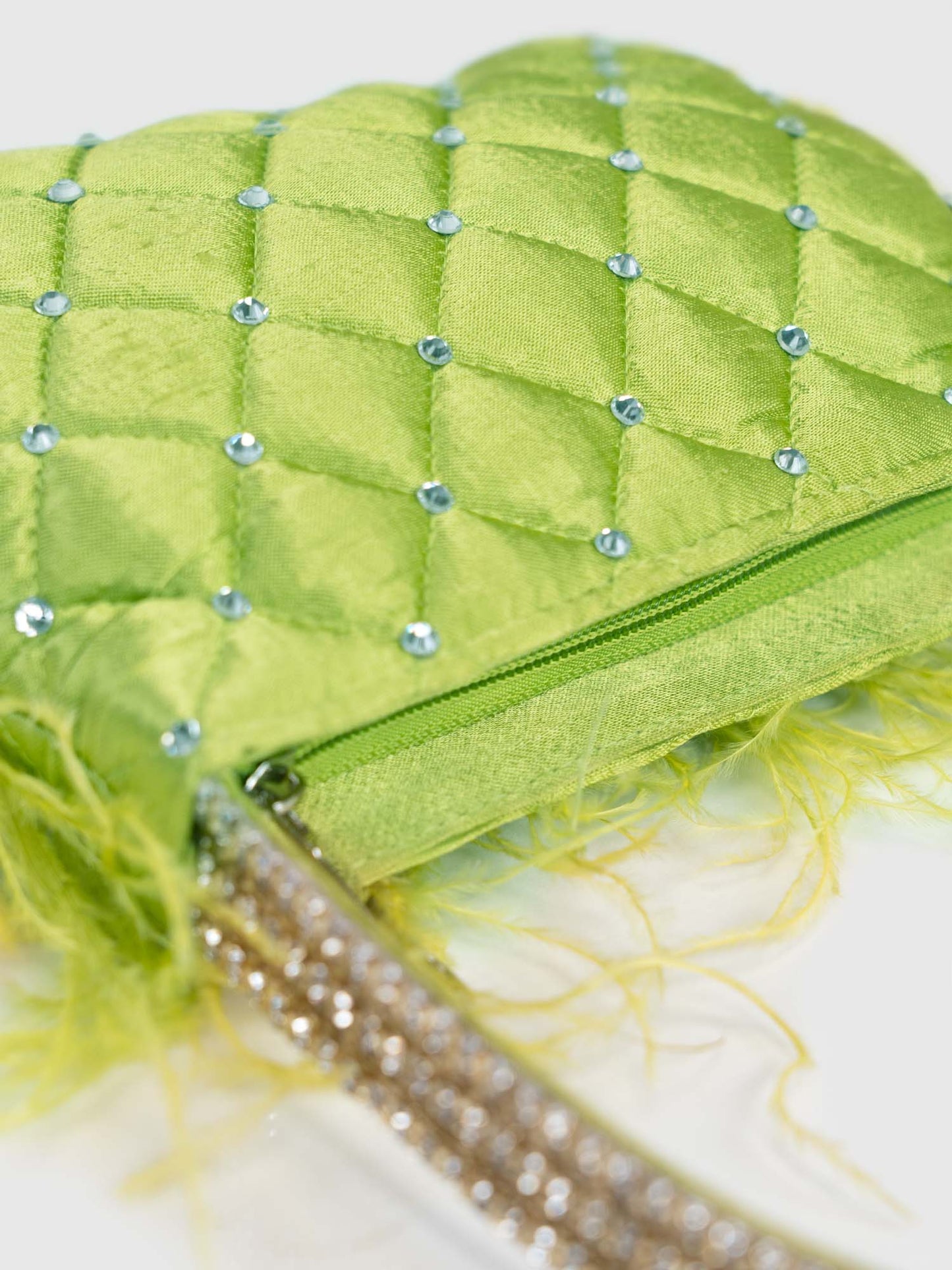 Feather Panache Top Handle - Green