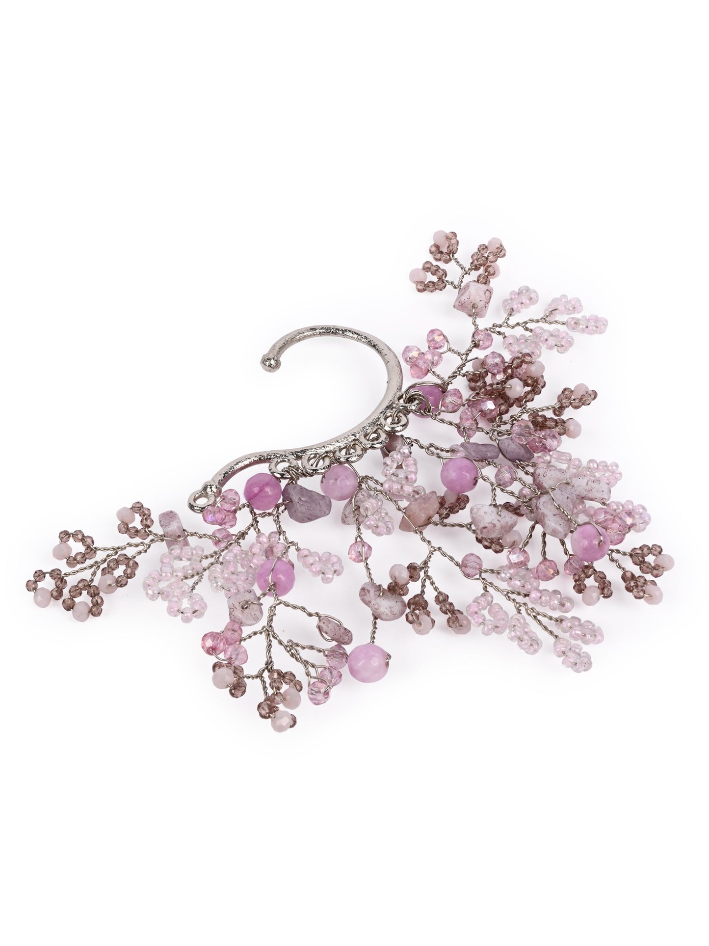 Gold Plated Pink Purple Earcuff For Women