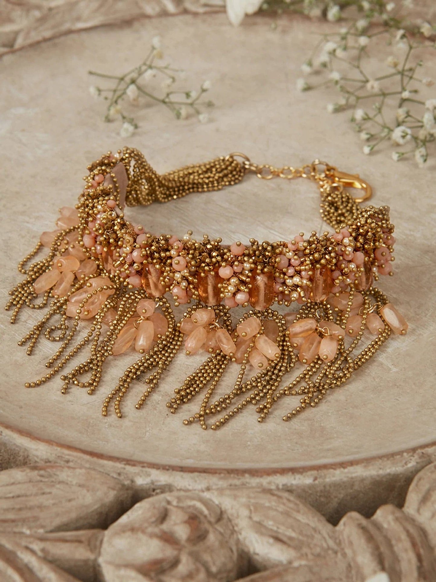 AMRUTHA PINK choker - House of Doro