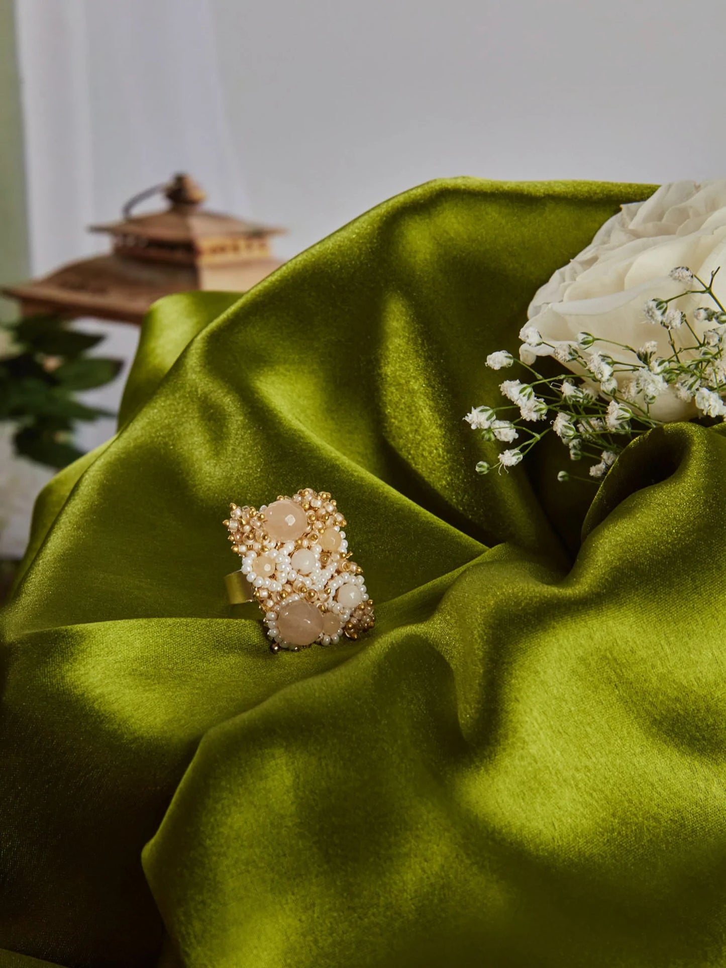 RHITEA STONE RING - House of Doro