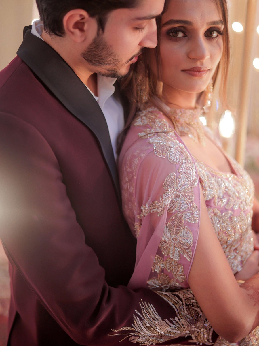 Dhruvi Customised Pink Choker Set FOR SANGEET