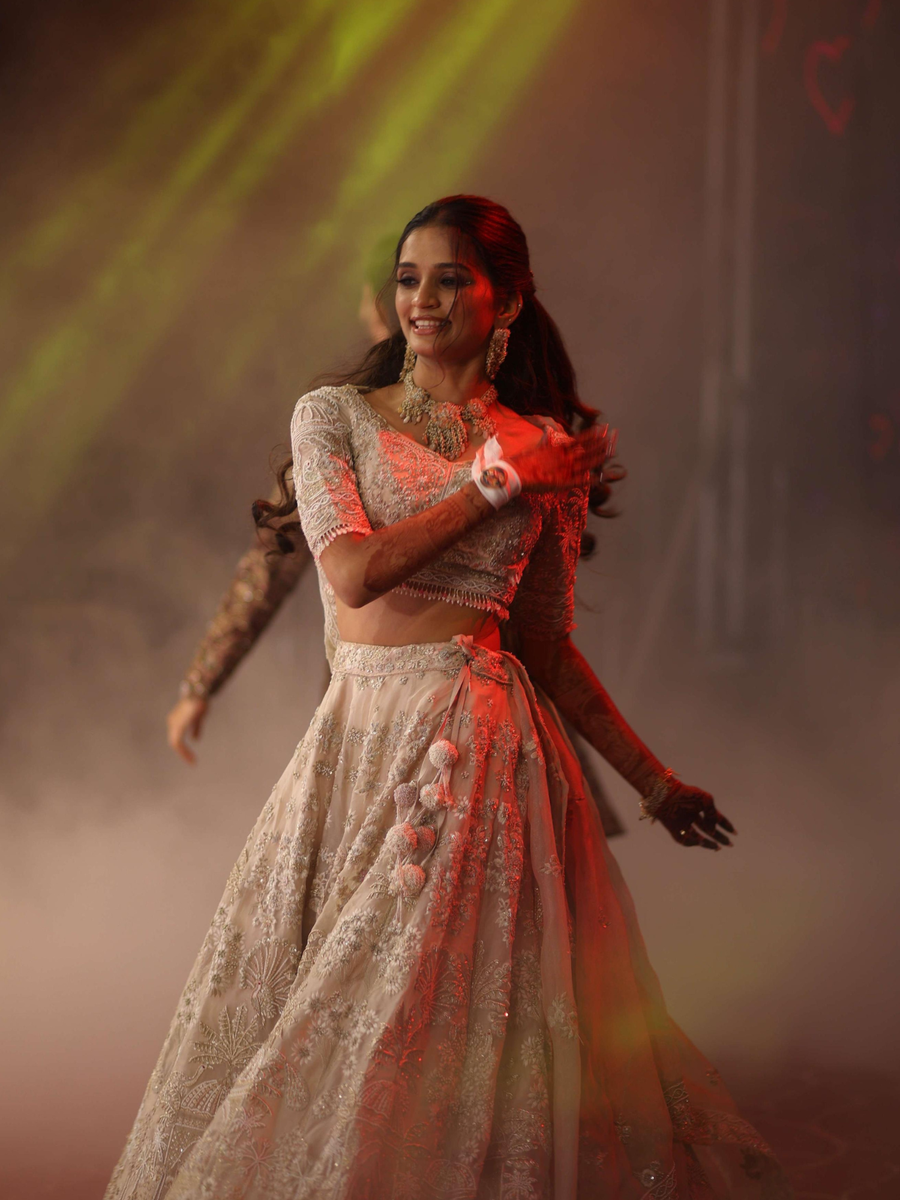 Dhruvi Customised Pink Choker Set FOR SANGEET