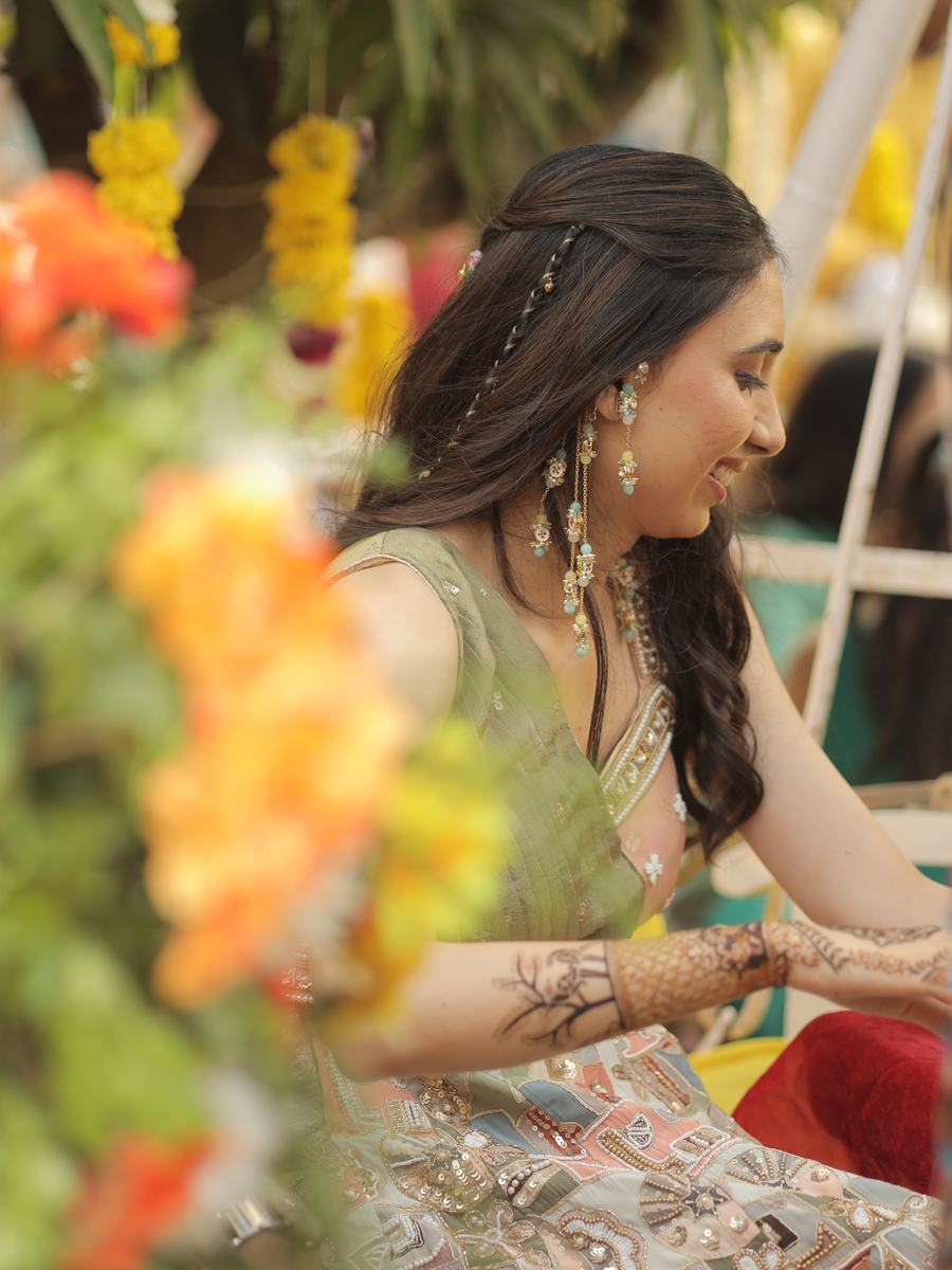 Vipasa Customised Kundan Ear Cuff Statement Earrings