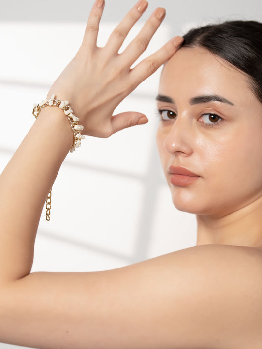 Glistening Ivory Harmony Bracelet