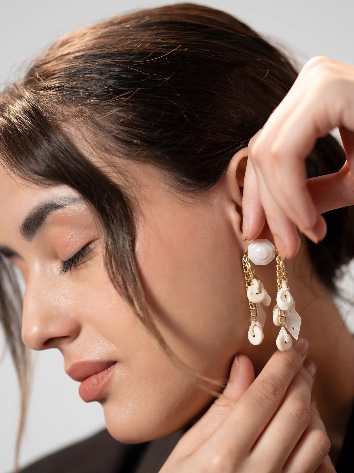 Ivory Gleam Earrings