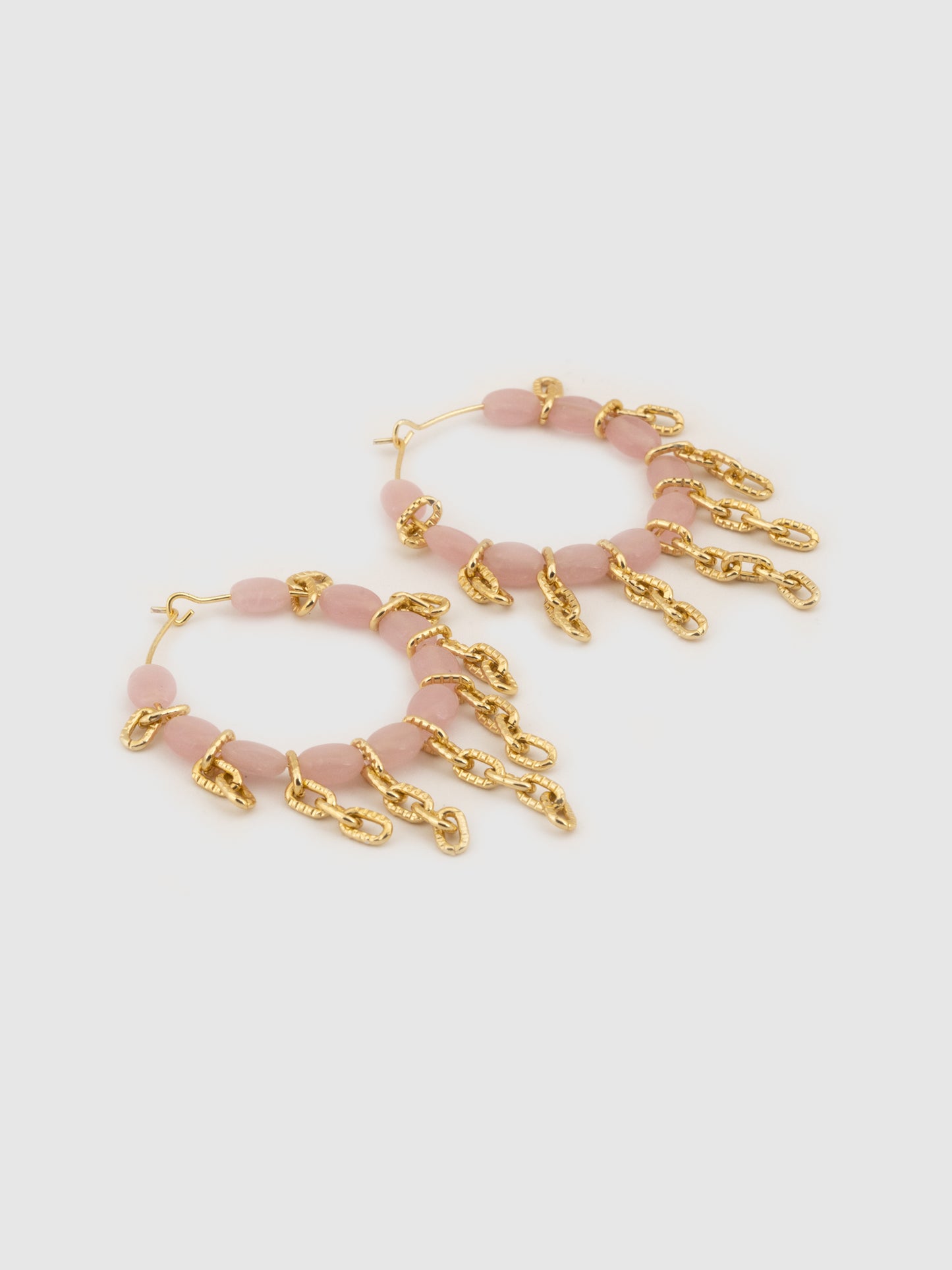 Blushing Hoops Earrings