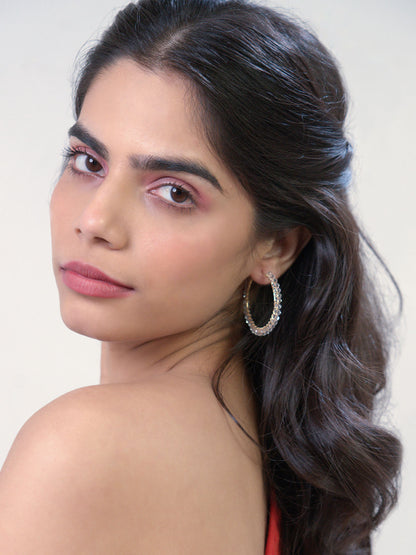 Micah Crystal Hoops