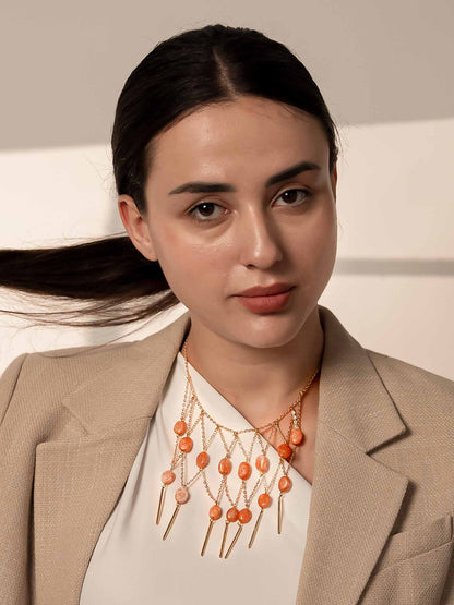 Sun-Kissed Coral Necklace