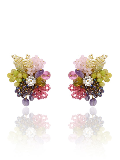 Colourful Stone Studs Indian Wedding Jewelry
