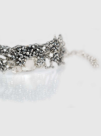 Crystal Calla Silver Bracelet