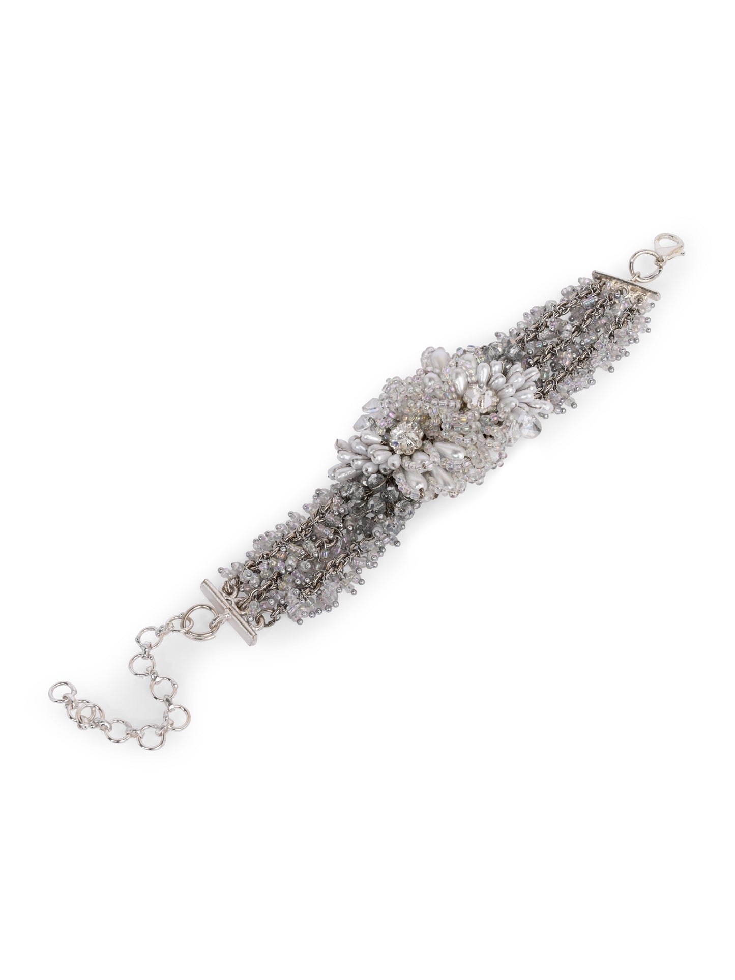 Silver Plated Pearl Festive Bracelet