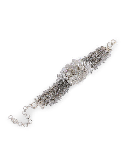 Silver Plated Pearl Festive Bracelet