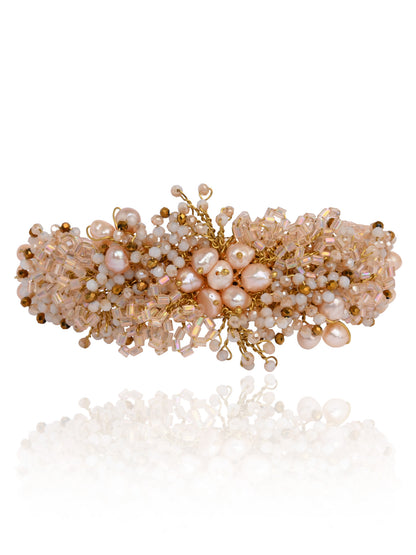 Fresh Water Pearl Floral Bracelet