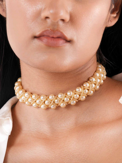 Helmi Choker  Peach