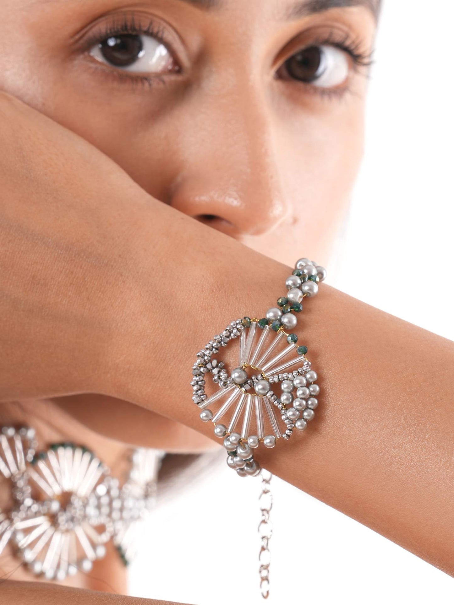 Wisteria Bracelet  Grey