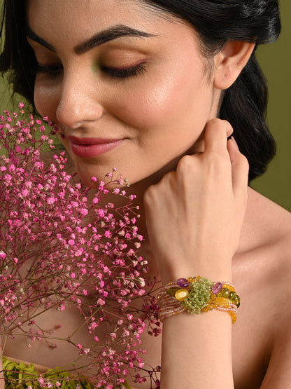 Mulicolour Stone Wedding Bracelet For Women