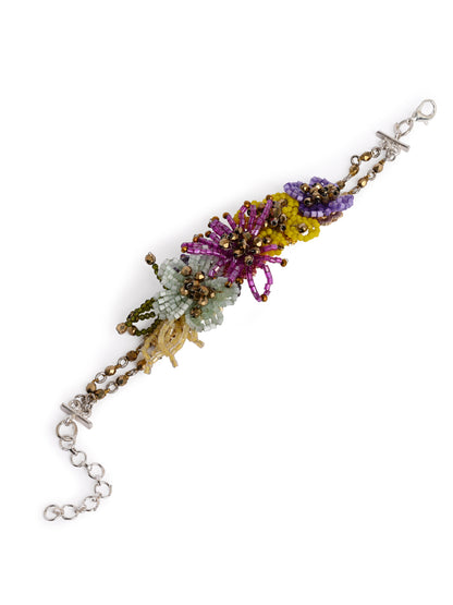 Colourful Crystal Adjustable Bracelet For Wedding