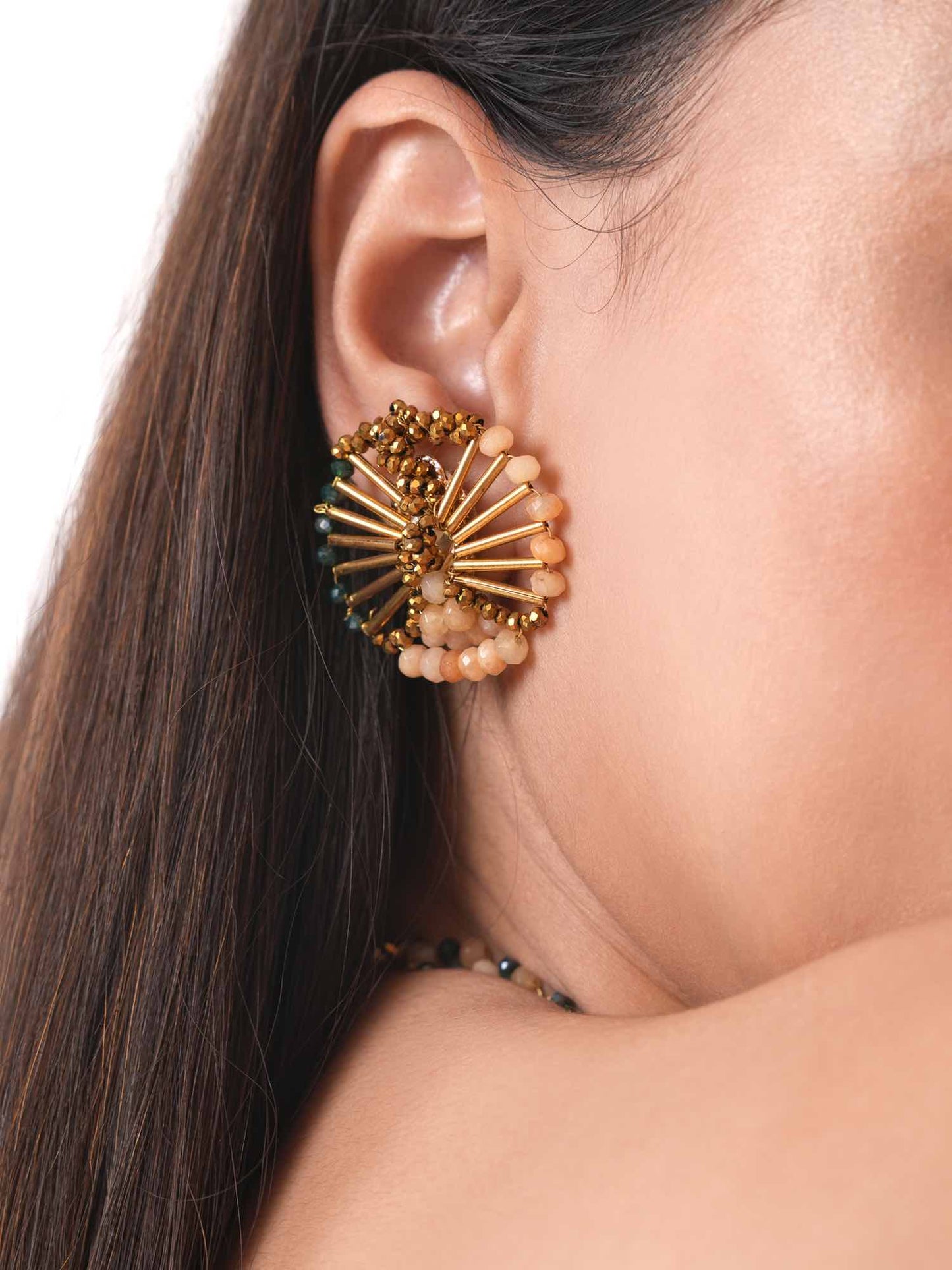 Wisteria Studs - Gold