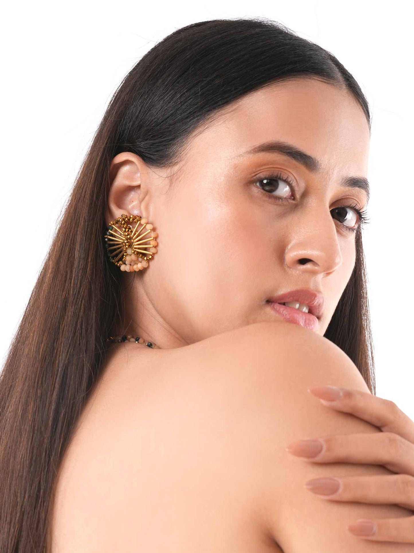 Wisteria Studs - Gold