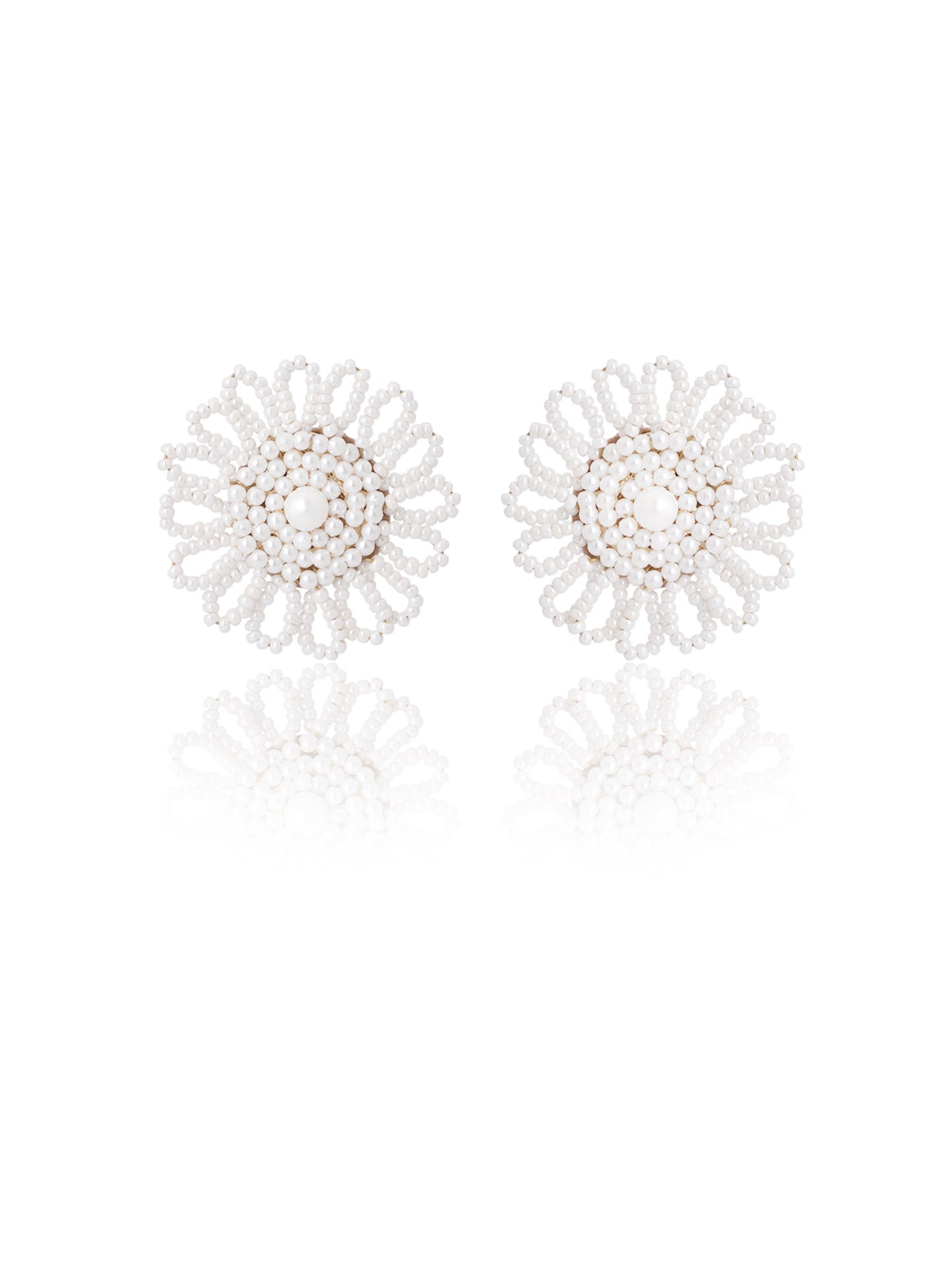 Latica White Studs