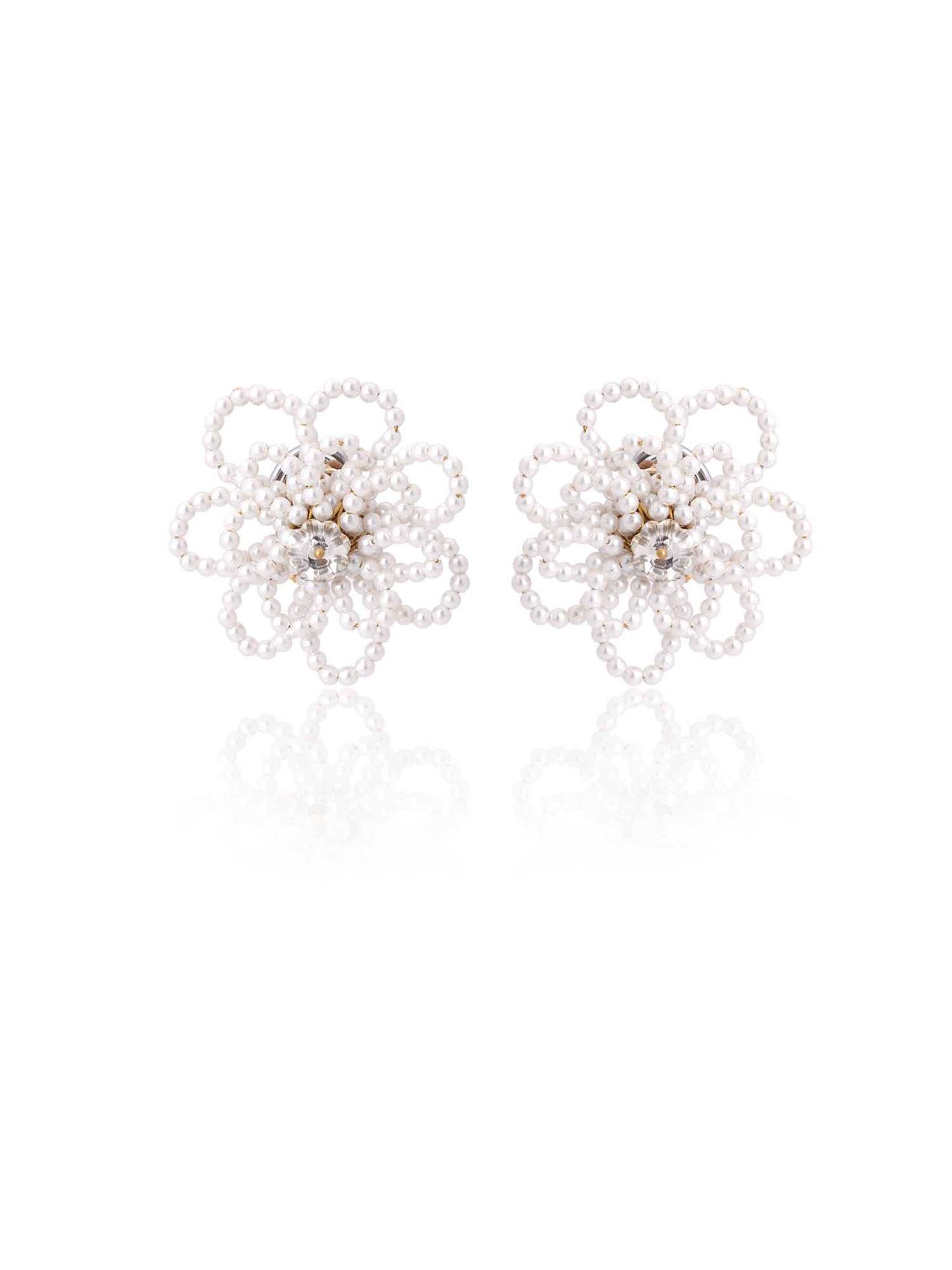 Kvetina Studs - White