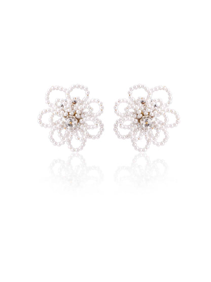 Kvetina Studs - White
