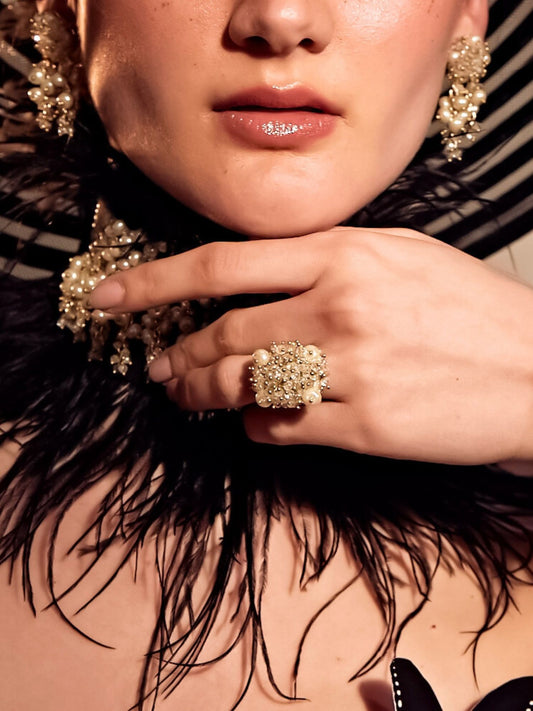 SOLSTICE WHITE RING - House of Doro