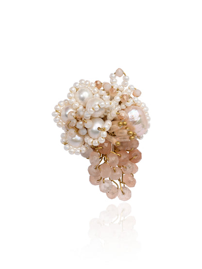 Pearl Peach Finger Rings For Women