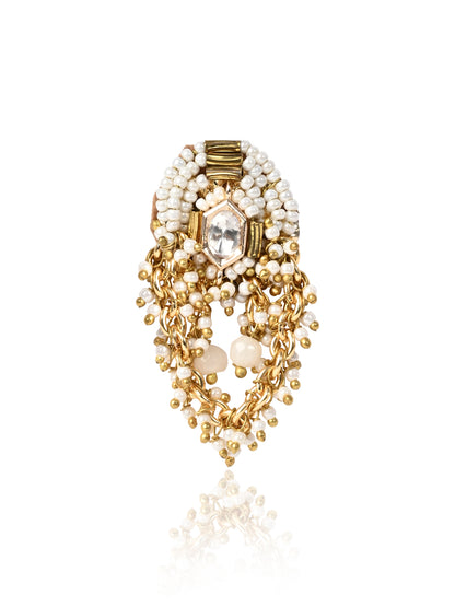 Pearl & Golden Kundan Choker Set Traditional Bridal Necklace Set  Wedding Jewellery for Bride, Bridesmaid & Wedding Guests