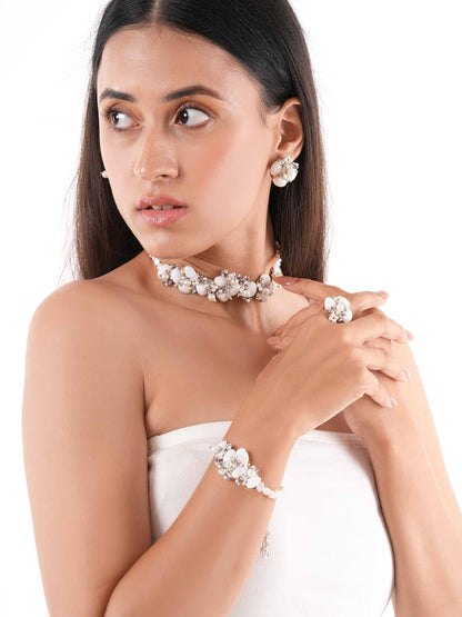 Veron Choker Set  White