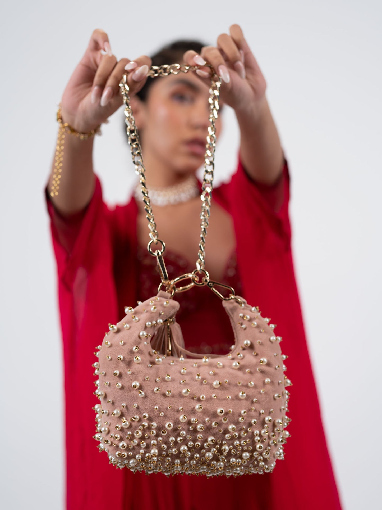 Rhapsody Peach Pearl Bag