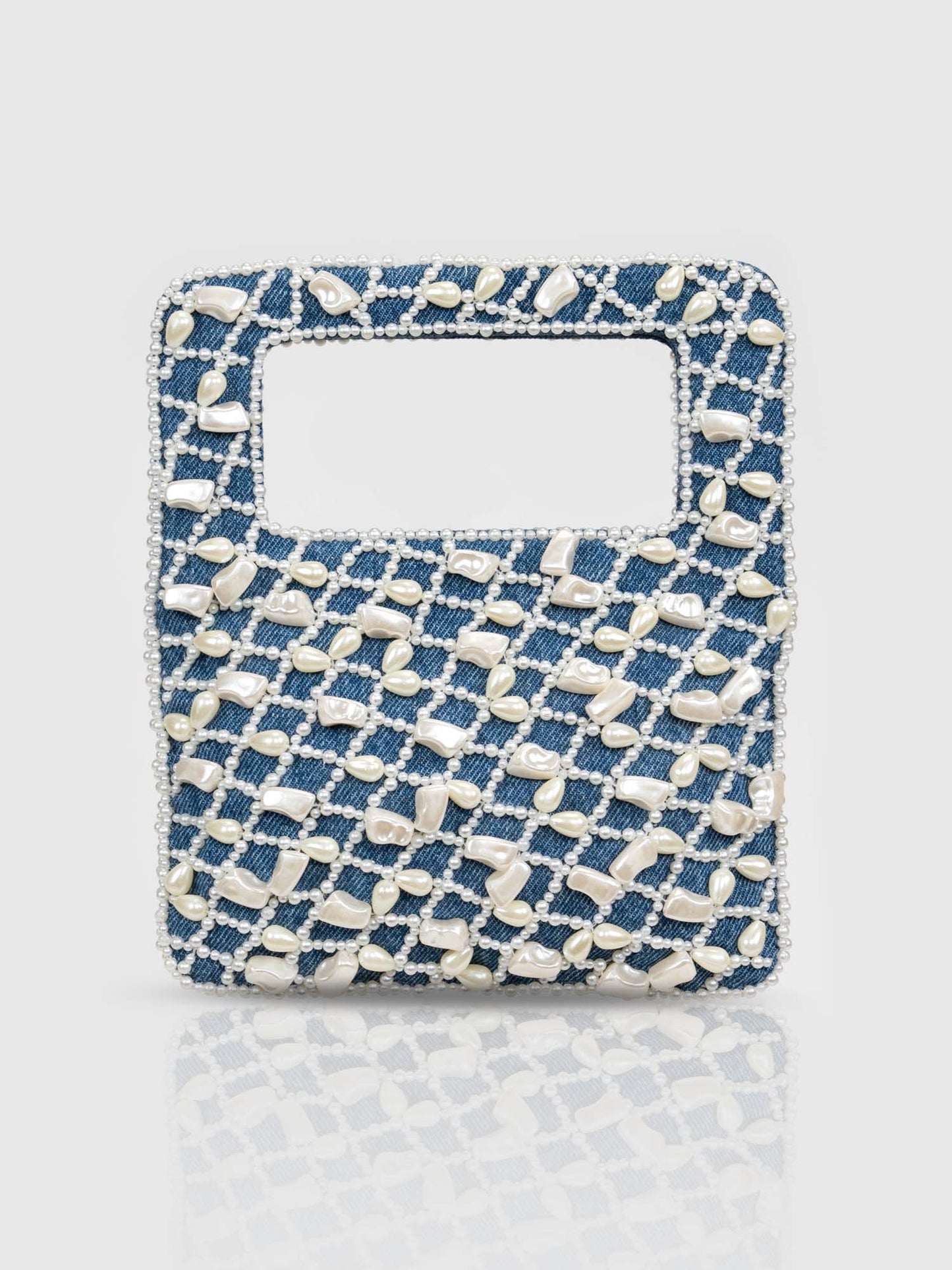 Denim Bougette Bag  - Blue