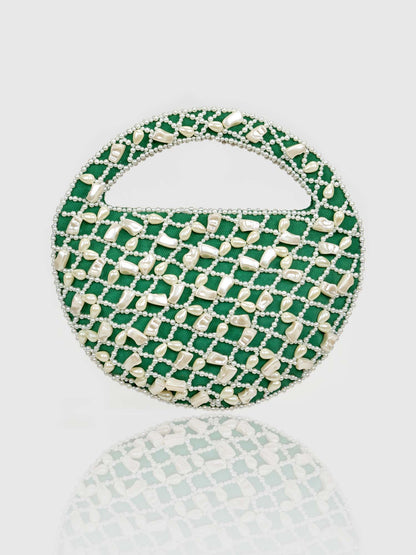 Green Pearl Moon Bag