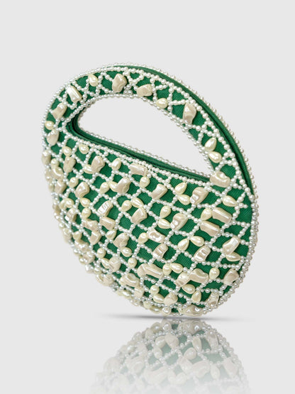 Green Pearl Moon Bag