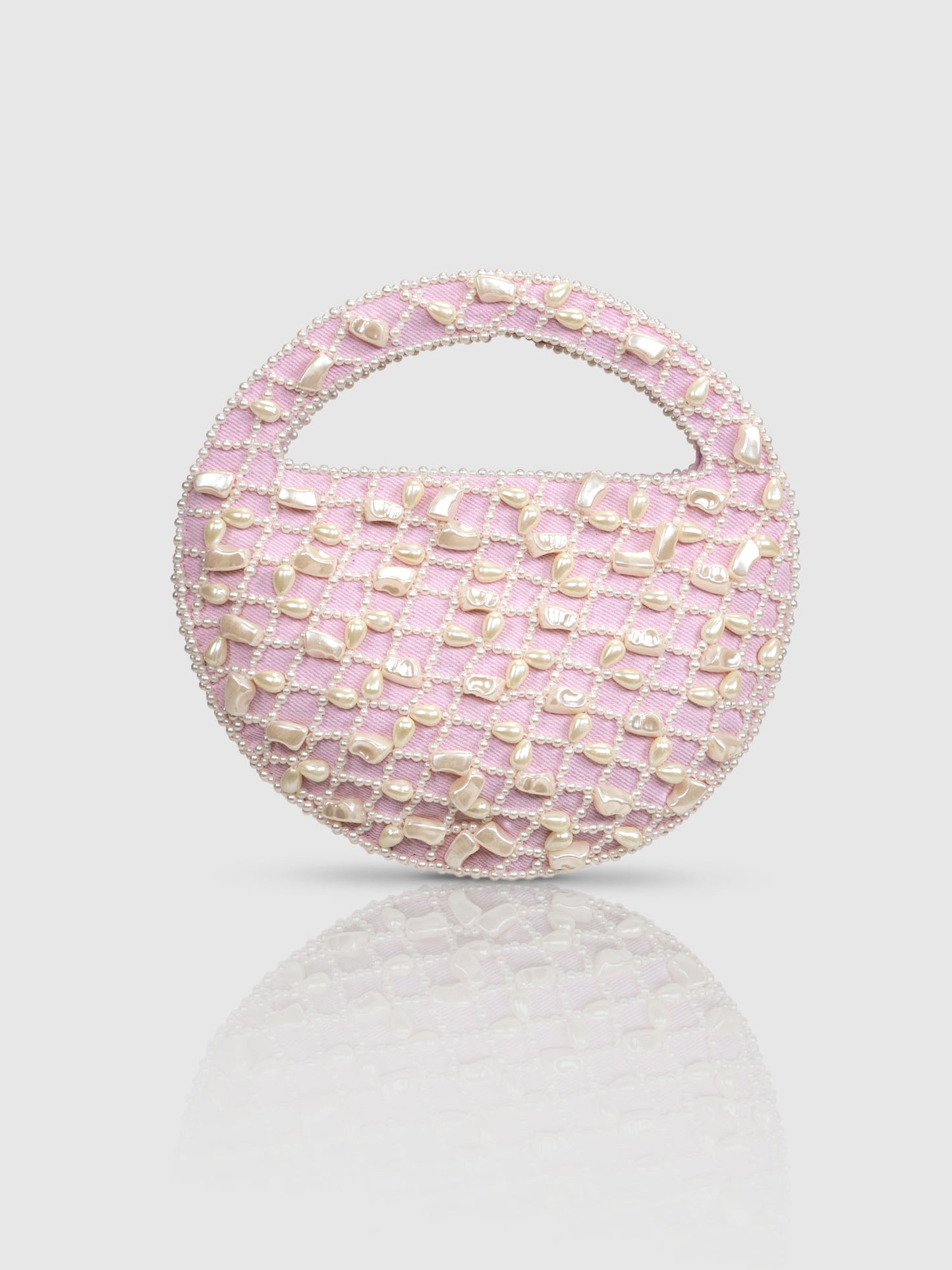 Pink Pearl Moon Bag