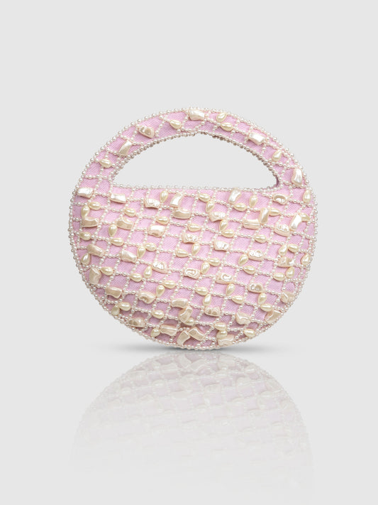 Pink Pearl Moon Bag