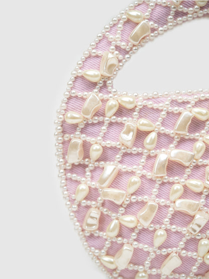 Pink Pearl Moon Bag