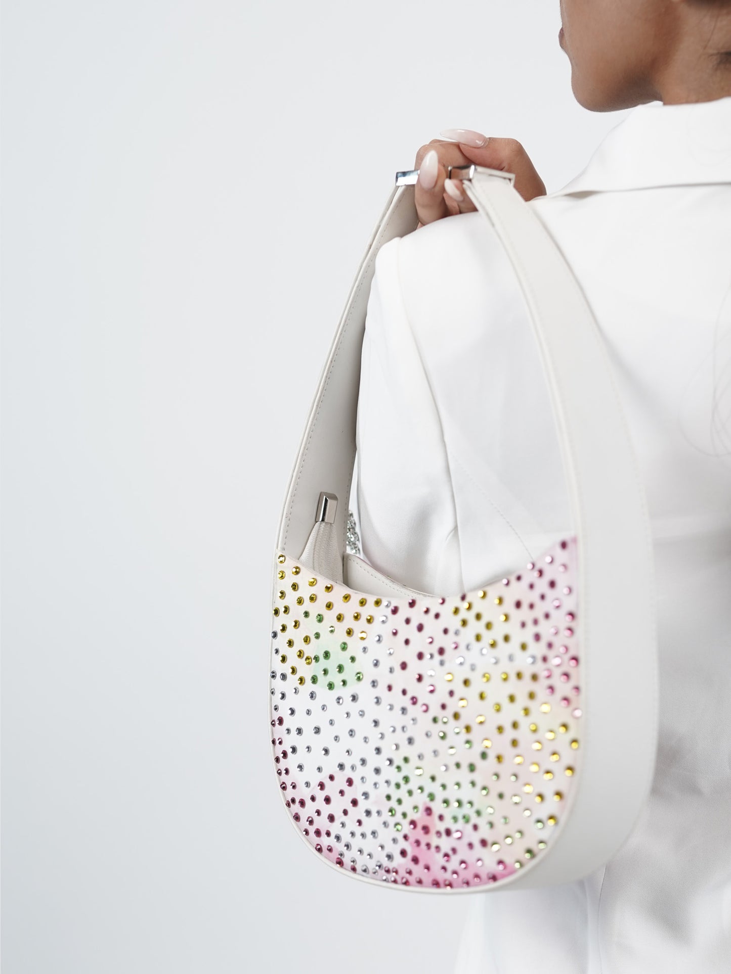 Blanc Hobo Bag