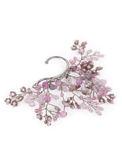 Gold Plated Pink Purple Earcuff For Women
