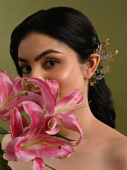 Colourful Haldi Mehendi Wedding Jewelry Earcuff