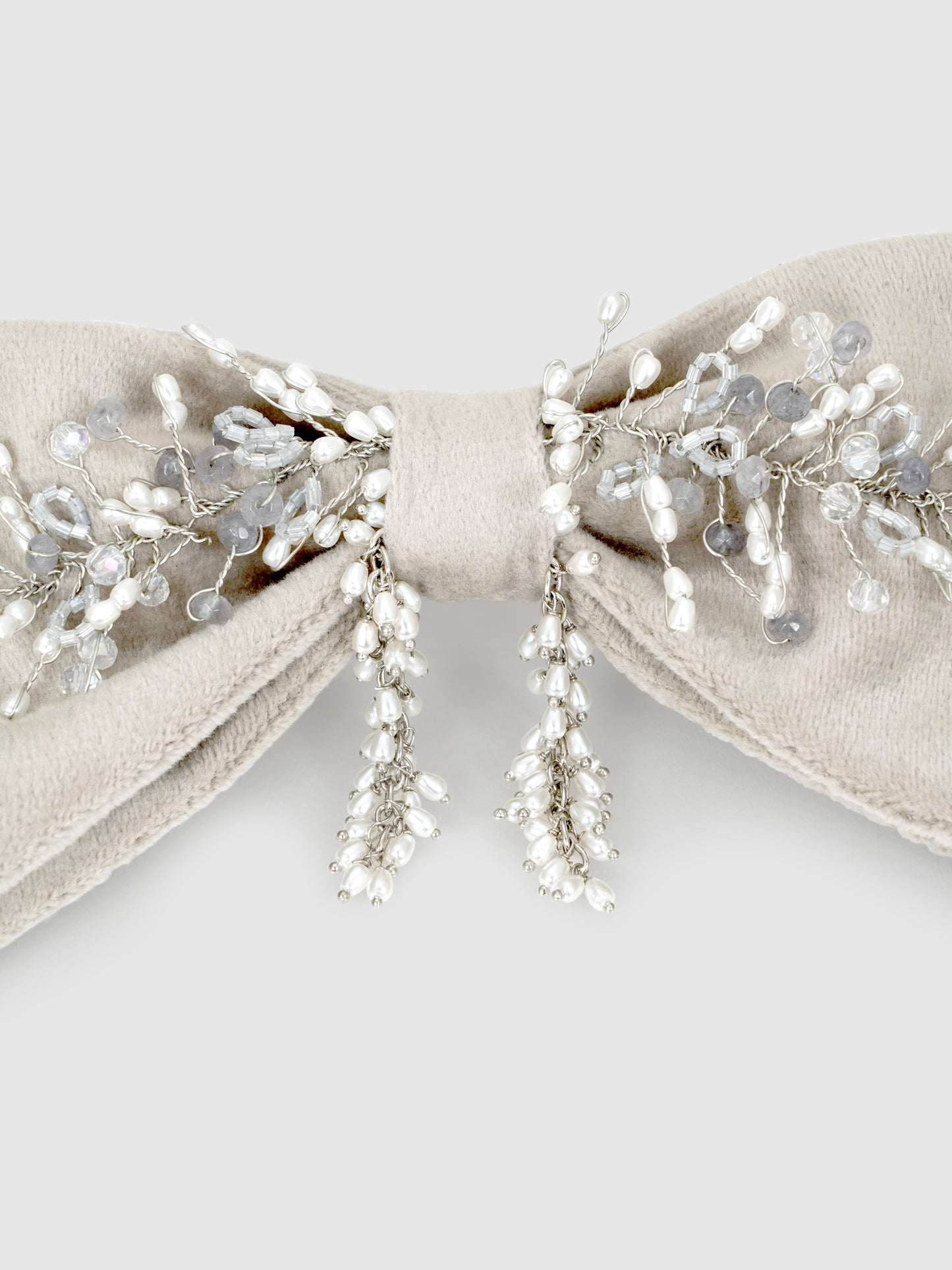 Smokey Whisper Grey Bow