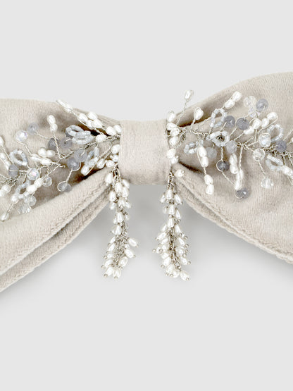 Smokey Whisper Grey Bow