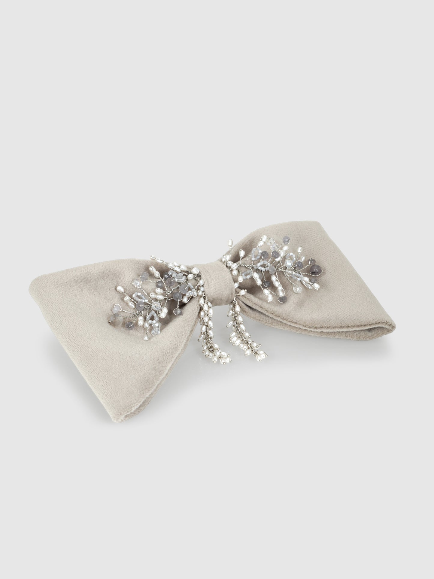 Smokey Whisper Grey Bow