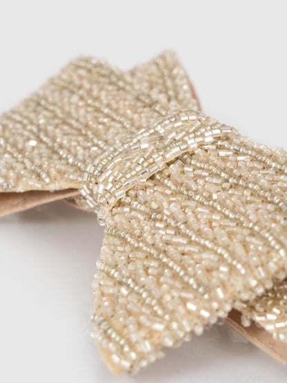 Grandiose Hair Bow - Beige